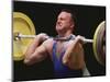 Weightlifter in Action-null-Mounted Photographic Print