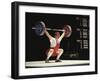 Weightlifter in Action-null-Framed Photographic Print