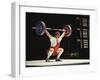 Weightlifter in Action-null-Framed Photographic Print