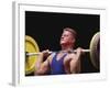 Weightlifter in Action-null-Framed Photographic Print