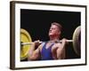 Weightlifter in Action-null-Framed Photographic Print