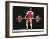 Weightlifter in Action-null-Framed Photographic Print