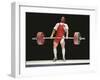 Weightlifter in Action-null-Framed Photographic Print