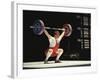 Weightlifter in Action-null-Framed Photographic Print