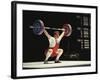 Weightlifter in Action-null-Framed Photographic Print