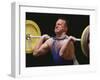 Weightlifter in Action-null-Framed Photographic Print