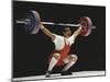 Weightlifter in Action-null-Mounted Photographic Print