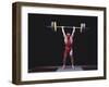 Weightlifter in Action-null-Framed Photographic Print