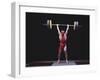 Weightlifter in Action-null-Framed Photographic Print