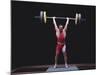 Weightlifter in Action-null-Mounted Photographic Print