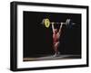 Weightlifter in Action-null-Framed Photographic Print