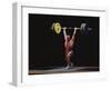 Weightlifter in Action-null-Framed Photographic Print