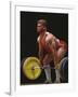 Weightlifter in Action-null-Framed Photographic Print