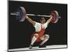 Weightlifter in Action-null-Mounted Photographic Print