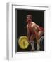 Weightlifter in Action-null-Framed Photographic Print