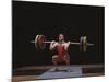 Weightlifter in Action-null-Mounted Photographic Print