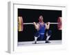 Weightlifter in Action-null-Framed Photographic Print