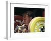 Weightlifter in Action-null-Framed Photographic Print