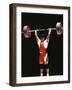 Weightlifter in Action-null-Framed Photographic Print