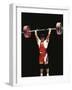 Weightlifter in Action-null-Framed Photographic Print