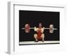 Weightlifter in Action-null-Framed Photographic Print