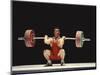 Weightlifter in Action-null-Mounted Photographic Print