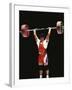 Weightlifter in Action-null-Framed Photographic Print