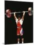 Weightlifter in Action-null-Mounted Photographic Print