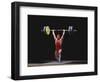 Weightlifter in Action-null-Framed Photographic Print