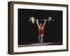 Weightlifter in Action-null-Framed Photographic Print