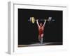 Weightlifter in Action-null-Framed Photographic Print