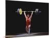 Weightlifter in Action-null-Mounted Photographic Print