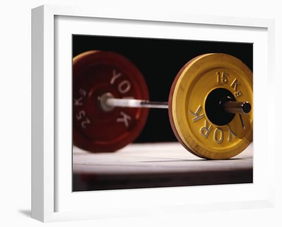 Weightlifting Equipment-Paul Sutton-Framed Photographic Print