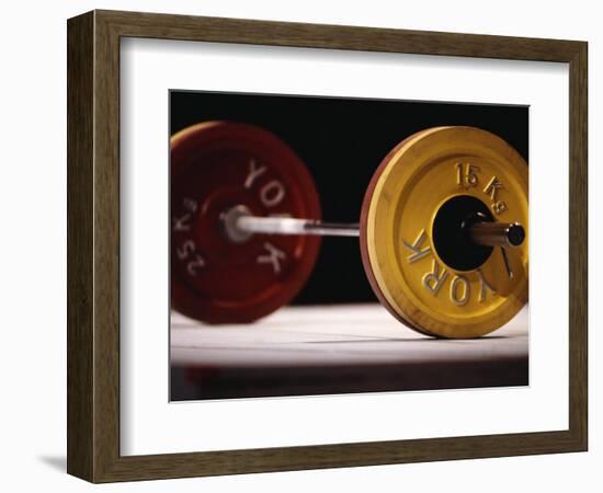 Weightlifting Equipment-Paul Sutton-Framed Photographic Print