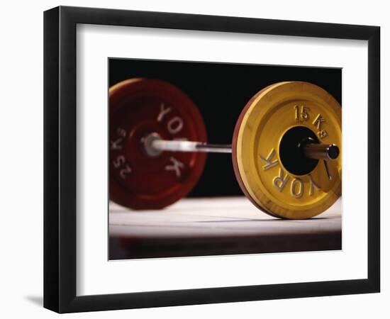 Weightlifting Equipment-Paul Sutton-Framed Photographic Print