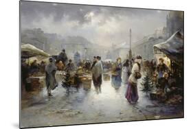 Weihnachtsmarkt Am Hof in Wien-Emil Barbarini-Mounted Giclee Print