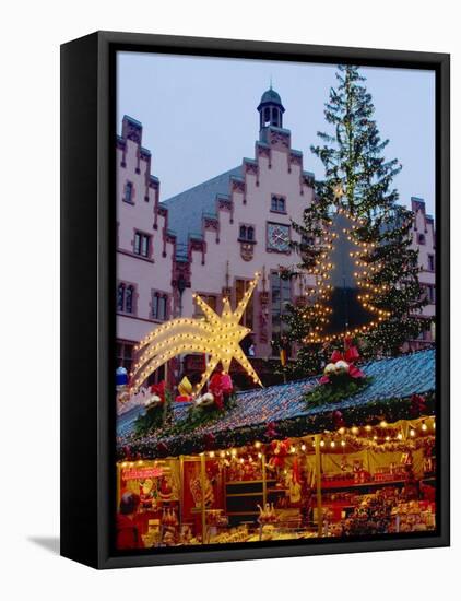 Weihnachtsmarkt (Christmas Market), Frankfurt, Hesse, Germany, Europe-Ethel Davies-Framed Stretched Canvas