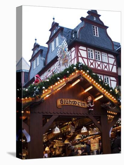 Weihnachtsmarkt (Christmas Market), Frankfurt, Hesse, Germany, Europe-Ethel Davies-Stretched Canvas