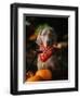 Weimaraner Wearing a Red Bandana-Guy Cali-Framed Photographic Print