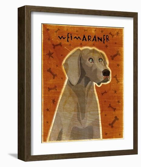 Weimaraner-John Golden-Framed Art Print