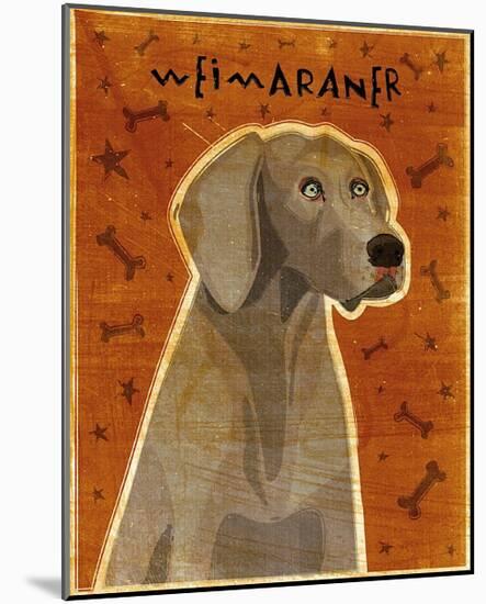 Weimaraner-John Golden-Mounted Art Print