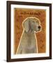 Weimaraner-John W^ Golden-Framed Art Print