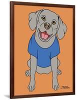 Weimaraner-Tomoyo Pitcher-Framed Giclee Print