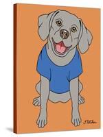 Weimaraner-Tomoyo Pitcher-Stretched Canvas