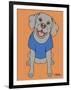 Weimaraner-Tomoyo Pitcher-Framed Giclee Print