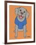 Weimaraner-Tomoyo Pitcher-Framed Giclee Print