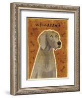 Weimaraner-John W Golden-Framed Giclee Print