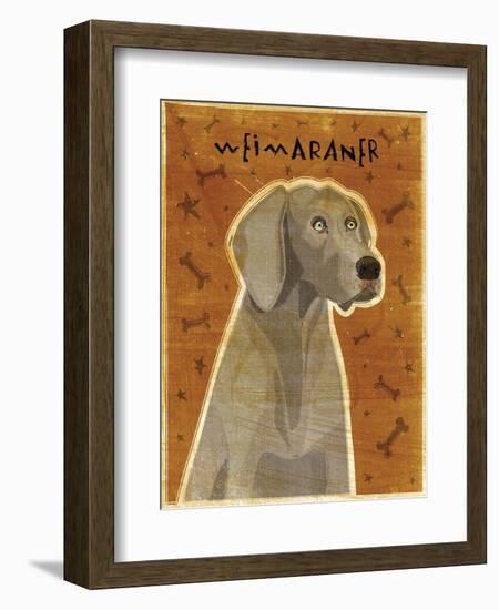 Weimaraner-John W Golden-Framed Giclee Print