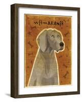 Weimaraner-John W Golden-Framed Giclee Print