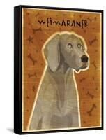 Weimaraner-John W Golden-Framed Stretched Canvas